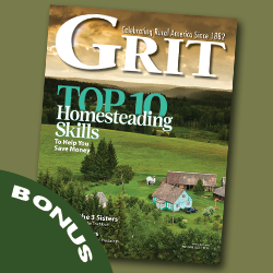 Tile labeled Bonus featuring a cover of Grit magazine; click to get deal.